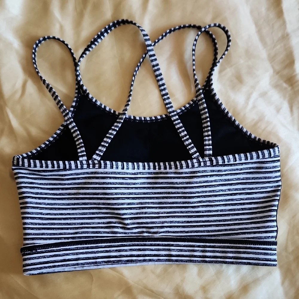 Mono B Black Activewear Top Sz S